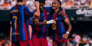 Barcelona Hancurkan Valencia 5-0, Lamine Yamal Bersinar